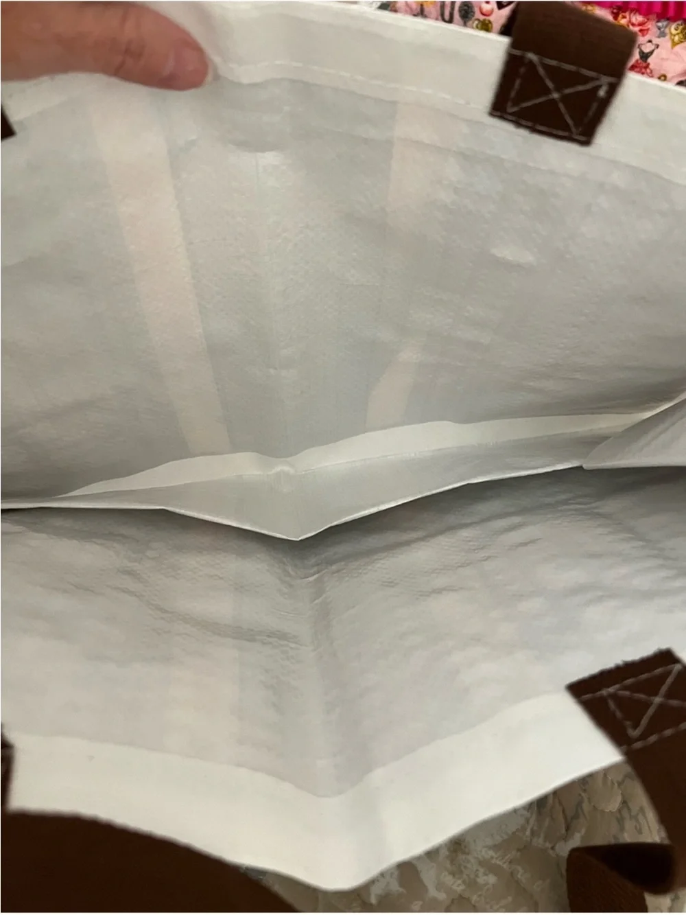 Brown Monogram Shopping plastic Bag /tote bag
